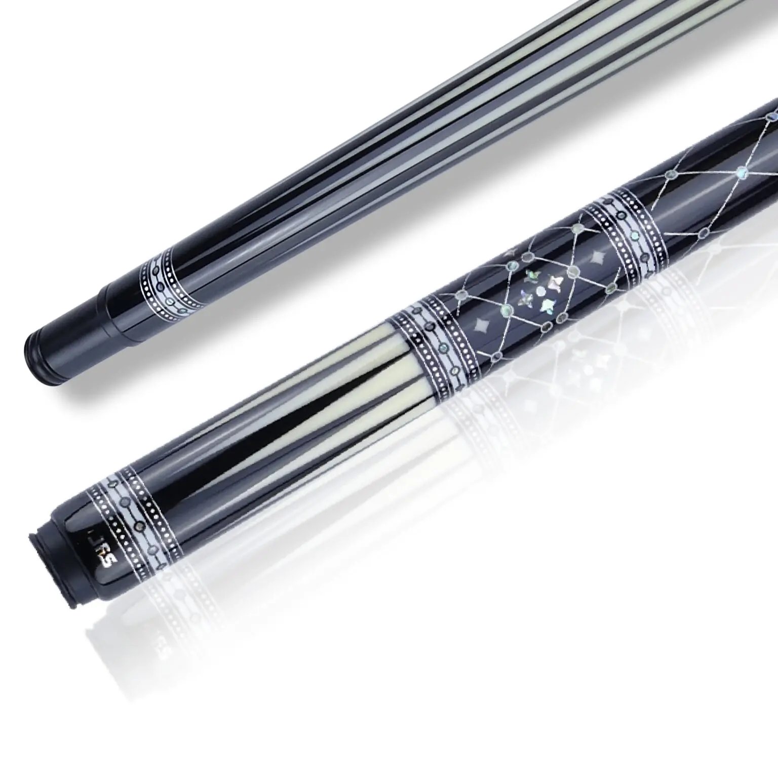The Jf2023 Pool Cue from JFlowers Cues & Cases has a unique design